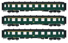 L.S. Models LS42101 - H0 - 3-tlg. Set Personenwagen I2, SNCB, Ep. III - Set 1